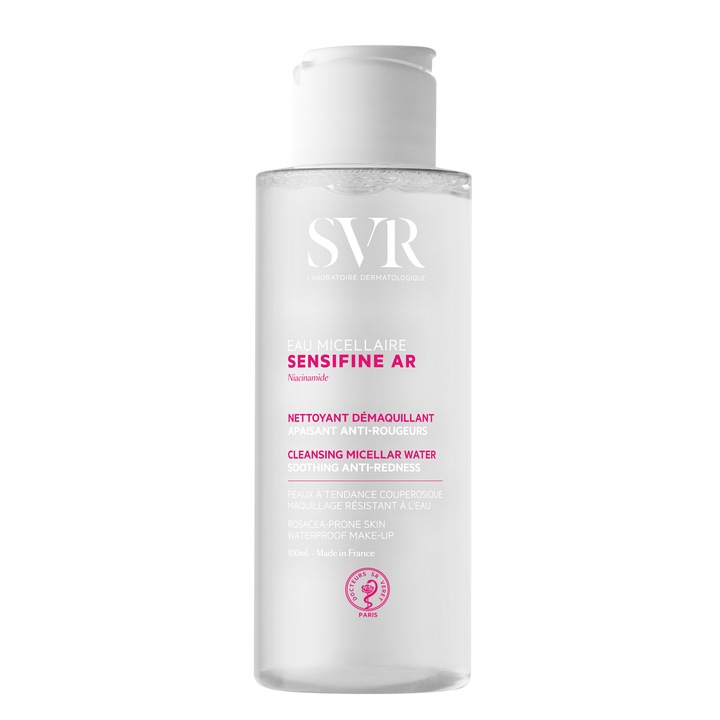 Apa micelara SVR Sensifine AR pentru pielea predispusa la roseata, 100 ml