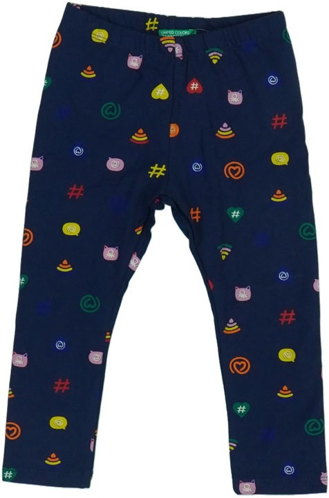 Benetton, Leggings Lányoknak, Kék, 92