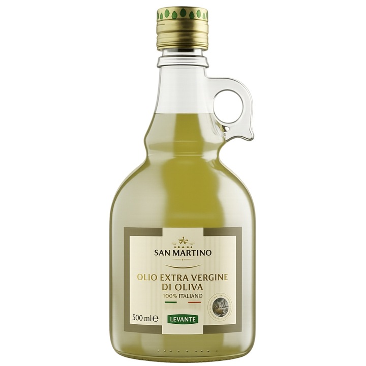 Ulei de masline extravirgin, San Martino, Levante, nefiltrat, presat la rece, 500 ml