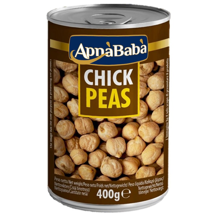 Naut pre-fiert, Ali Baba Chick Peas 400g