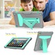Husa Kindle Fire HD 10, 9th & 7th Gen, rezistenta, cu suport, gri-mint, 10"