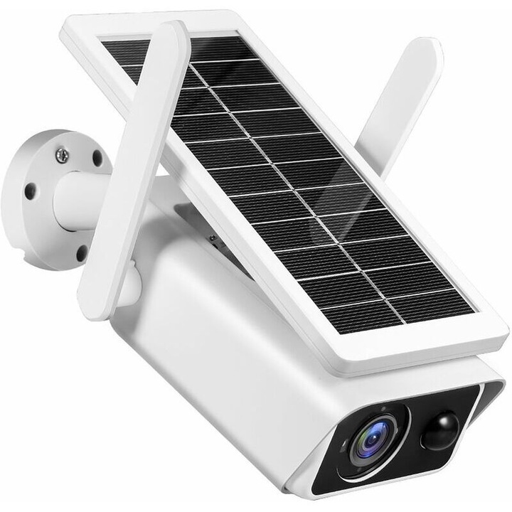 Camera supraveghere solara 2MP 1080P, detectare miscare, vizibilitate nocturna, IP66, 24x14x11cm