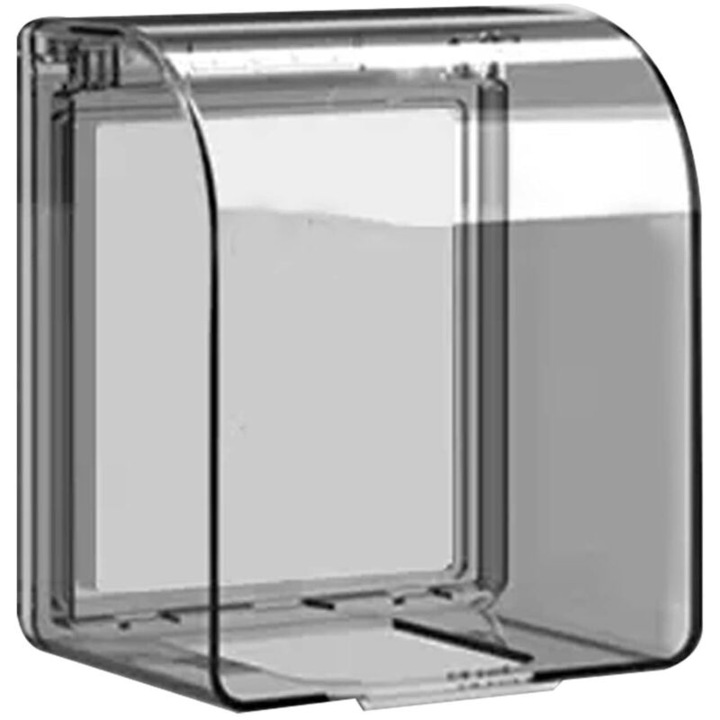 Capac priza etans, 12,2x10,8x7,3 cm, PVC, rezistent la apa, suport 2 kg