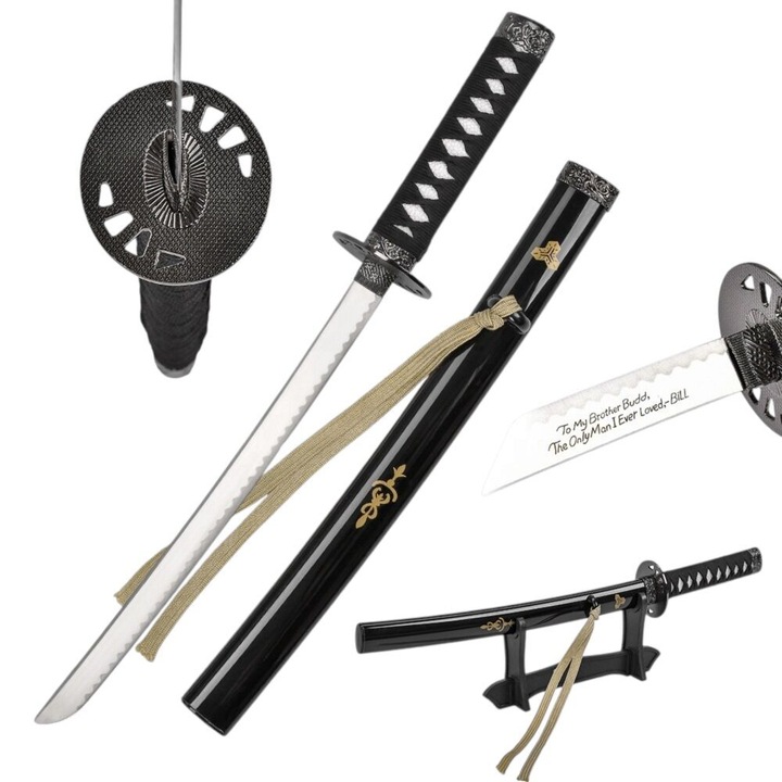 Tanto Mini Kill Bill Budds Katana levélnyitó állvánnyal SW-360D, 45cm
