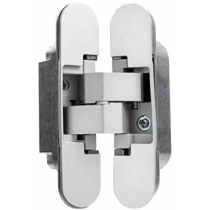 Set 2 balamale ascunse, capacitate 40 kg, deschidere 180°, reglaj 3D, pentru usi 35x45mm