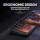 Luyimeiren Безжична механична клавиатура Tri-Mode, Bluetooth/2.4G/USB-C, 98 клавиша, RGB осветление, градиентен дизайн, за офис/игри, черно/розово