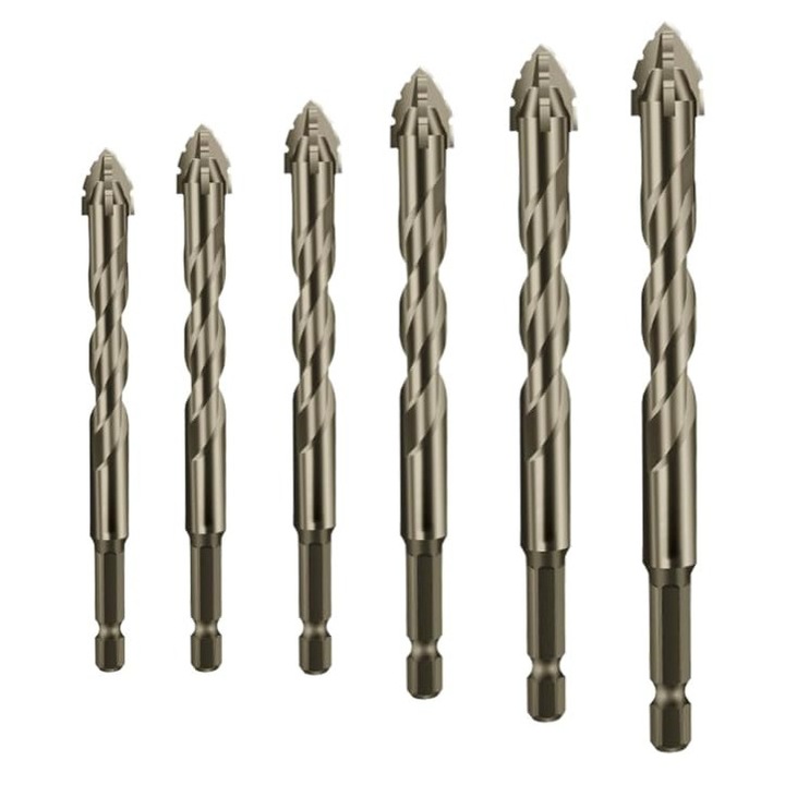 Set burghie excentrice titanate 4 taisuri 4x5x6x8x10x12mm multicolor