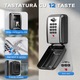 Сейф за ключове с цифров код XPQKDC®, защитена кутия за ключове с 12 цифри, нулируем код, стенен монтаж, голям капацитет, устойчив на атмосферни влияния, идеален за дом, офис, гараж и на открито
