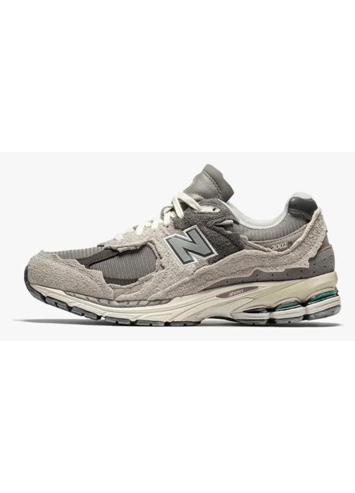 New Balance, 2002R sportcipő velúr betétekkel, Szürke, Sötétszürke, Szürke, 46.5