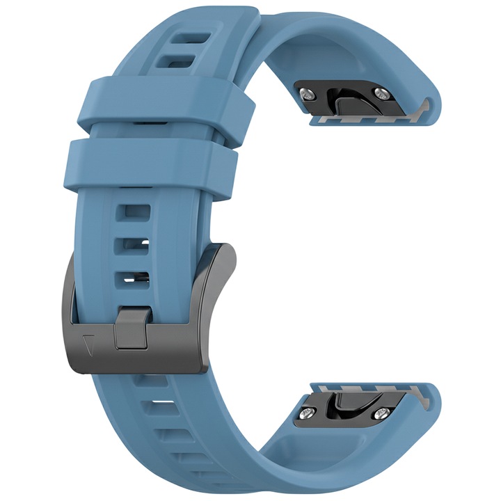 Curea pentru Garmin Instinct 2S / Approach S70 42mm / Fenix 7S Pro - Comari® SoftBand QuickFit, Silicon, Lavabila, QuickFit 20mm, Albastru