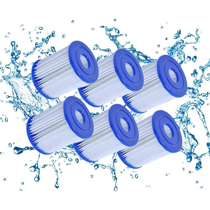 Cartuse filtrante marimea I pentru piscine Bestway, compatibile cu pompele de piscina Bestway si filtrele gonflabile pentru piscine. Instalare usoara