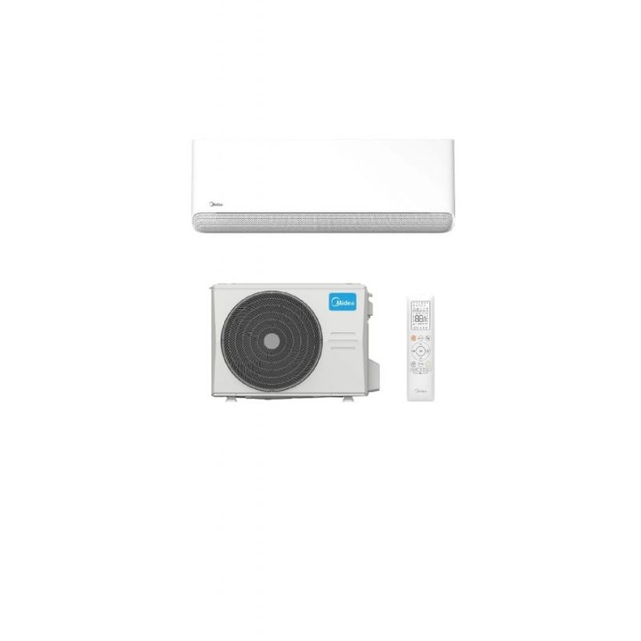 Aparat de aer conditionat Midea Breezeless E Inverter 24000 BTU, Model 2026, Wi-Fi, algoritm optimizare consum electric, incalzire si racire rapide, Air Magic+