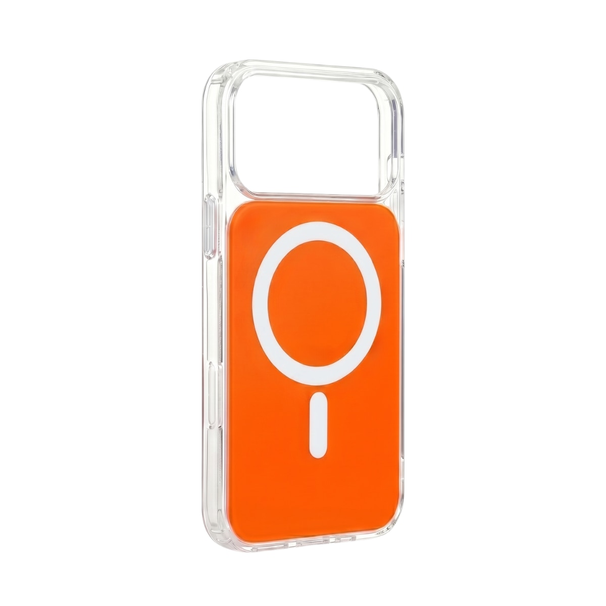 Husa pentru iPhone 17 PRO Portocalie, HEYBINGO®, design slim, MagSafe, Anti-Soc, Anti Zgarieturi, Clear Fusion Mag Cover