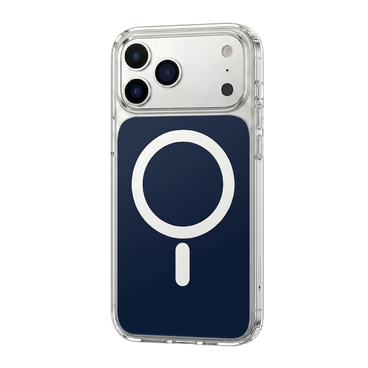 Husa pentru iPhone 17 PRO Albastra, HEYBINGO®, design slim, MagSafe, Anti-Soc, Anti Zgarieturi, Clear Fusion Mag Cover