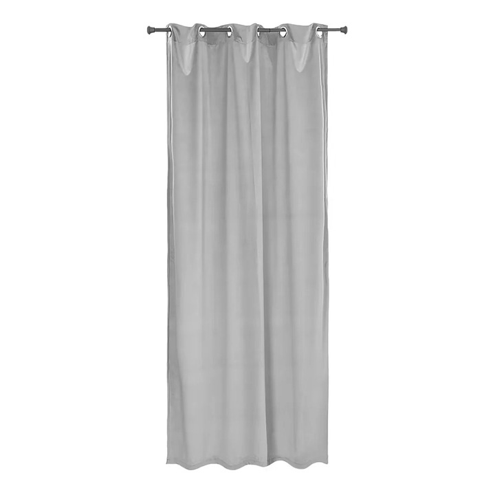 Re-Bloom - Sötétítő függöny hálószobába/nappaliba 140x235 cm, 100% poliészter, teljes fényzárás, szürke