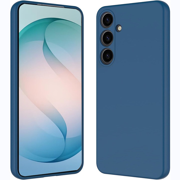 Husa pentru Samsung Galaxy A27 OEMG® Silicon case, protectie militara, interior din microfibra-albastru inchis