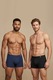 Boxer barbati cu taietura laser BB127BLM, Uniconf, Bleumarin