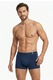 Boxer barbati cu taietura laser BB127BLM, Uniconf, Bleumarin
