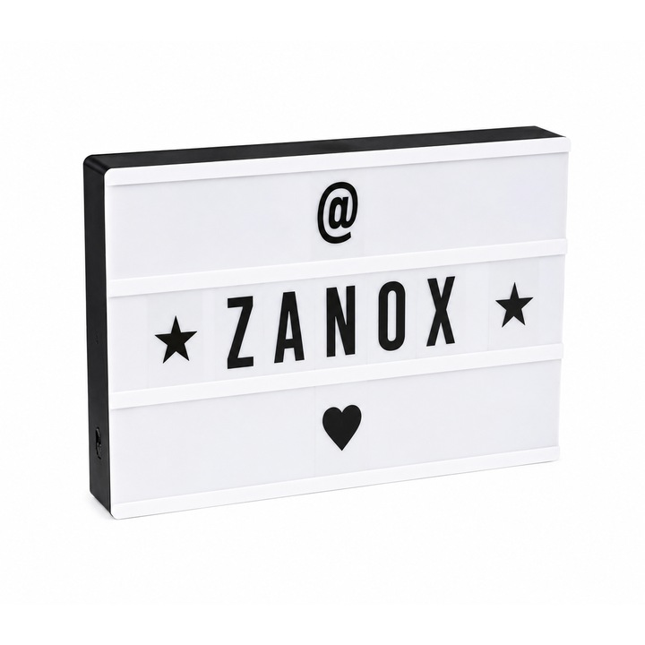 ZANOX® LED Dekorlámpa Világító Betűkkel 31x5x22.5cm