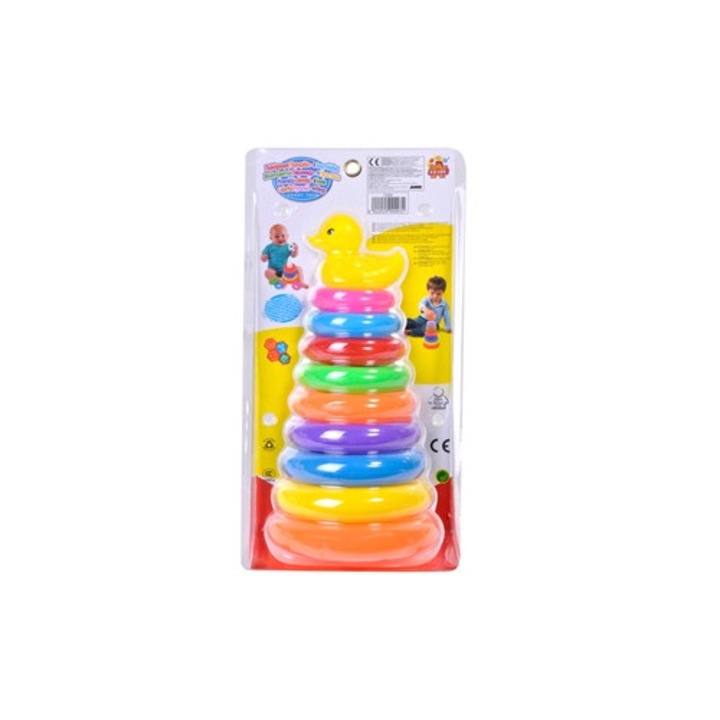 Piramida Ratusca Inele Colorate Plastic 10+ Luni
