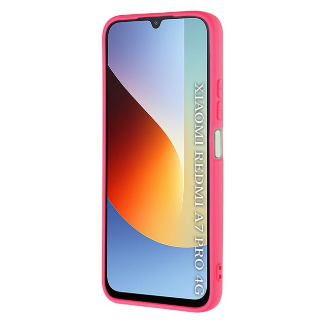 Husa Upzz® SoftFlex Compatibila Cu Xiaomi REDMI A7 PRO, Silicon Soft, Protectie La Camera, Alcantara La Interior, Hot Pink