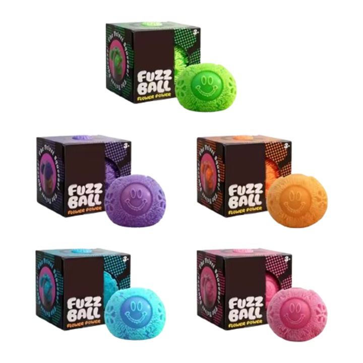 Играчка за стискане, VICTINY® модел FUZZ BALL, Антистрес, СЛУЧАЕН ЦВЯТ