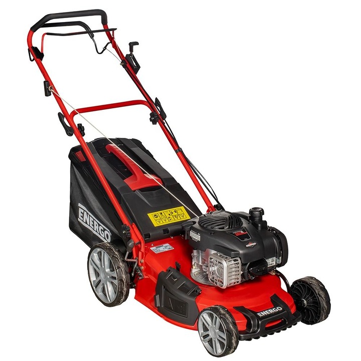 Masina tuns gazon GAZONIQ 51BST cu motor termic latime lucru 510 mm autopropulsie H 25-75 mm 6 trepte volum cos 65 L benzina B&S Energo