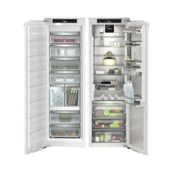 Combina frigorifica incorporabila Side by Side Liebherr IXRF 5186 Peak, NoFrost, BioFresh cu HydroBreeze, InfinitySpring, IceTower, SmartDeviceBox, 509 l