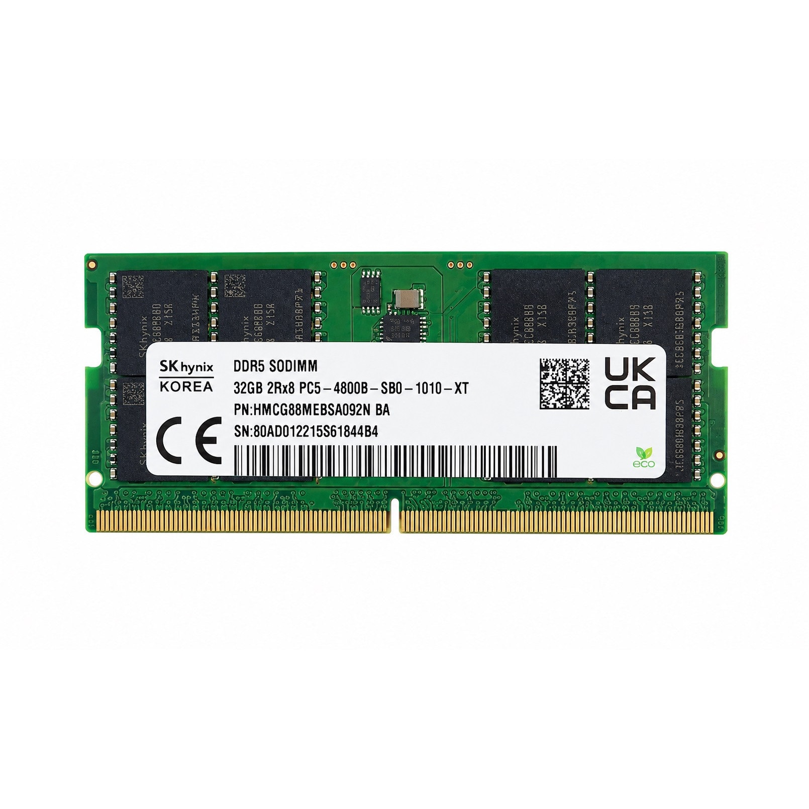 メモリー SKhinix DDR5 SODIMM 4800MHz 32GB(16GBx2) Memorie Laptop SK hynix 32GB DDR5 4800MHz SODIMM CL40