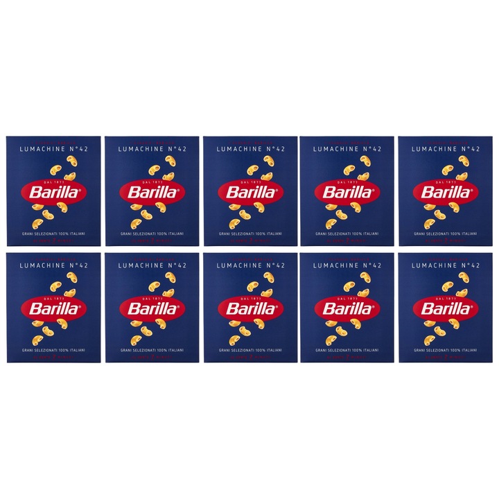 Set paste, Barilla, Lumachine n42, 500 g, 10 bucati