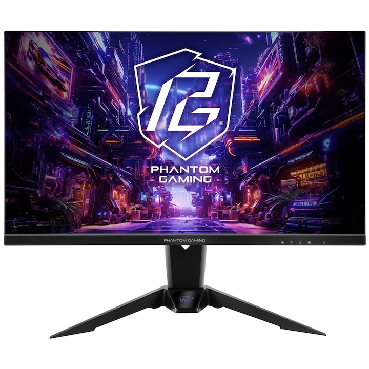Monitor Gaming IPS LED ASRock 27" PG27QFW2A, QHD 2560 x 1440, HDMI, DisplayPort, Boxe, 400 Hz, 1 ms negru