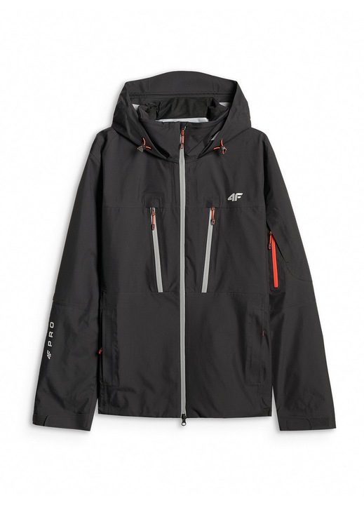 4F M1101 technikai dzseki, férfi, sport, vízálló, légáteresztő, fekete