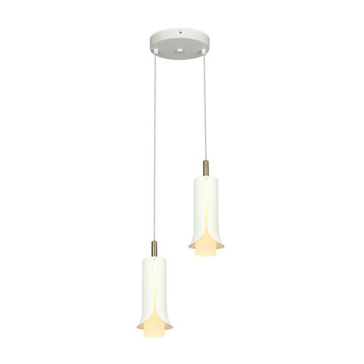 Корпус LED осветление V-Tac 10W (2x5W) 3000K Топло бяло, бял/златист, 1200 lm, IP20, 150x200x1770 mm