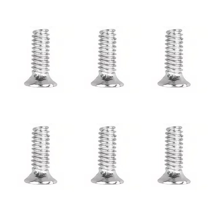 6x M2x6 laptop elektronikai csavar metrikus ezüst kereszt PH0