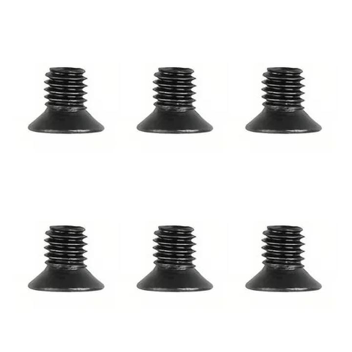 6x M3x3 metrikus csavar elektronikai laptophoz, fekete Phillips PH0