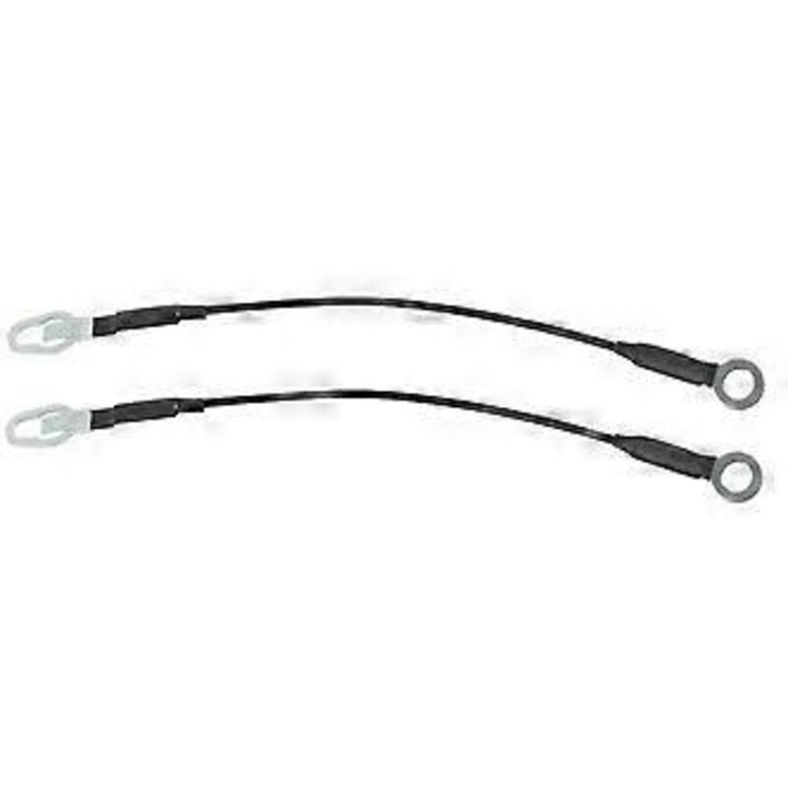 Set cabluri suport ridicare camion, negru, otel, 2 buc
