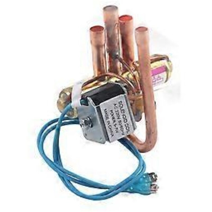 Supapa patru cai pentru climatizare, performanta fiabila, bobina electromagnetica rezistenta, comutare eficienta, dimensiuni standard