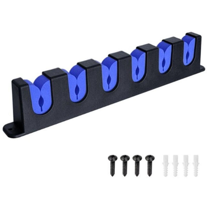 Suport perete pentru 6 lansete, ABS, spuma EVA, 34.5cm