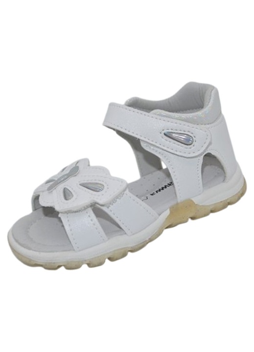 Sandale ortopedice, cu scai, pentru fete, Apawwa, T1225P, Alb 128766