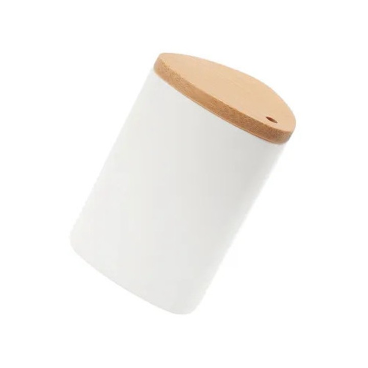 Cutie depozitare scobitori bambus PS, capacitate mare, 65g
