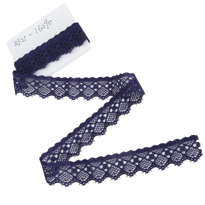 Banda dantela nylon, accesorii croitorie, alb, 1m