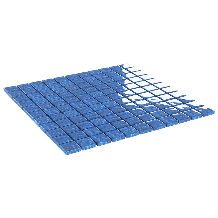 Мозайка плочка 11 pcs vidaXL, Синьо 50 x 50 cm Стъкло