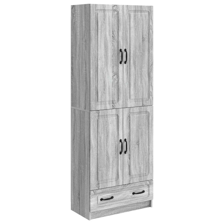 Set de Dulapuri 2 pcs vidaXL, Sonoma gri Lemn prelucrat