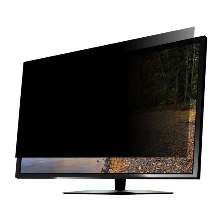 Filtru confidentialitate monitor 15.6-27 inch, protectie UV, benzi silicon reutilizabile