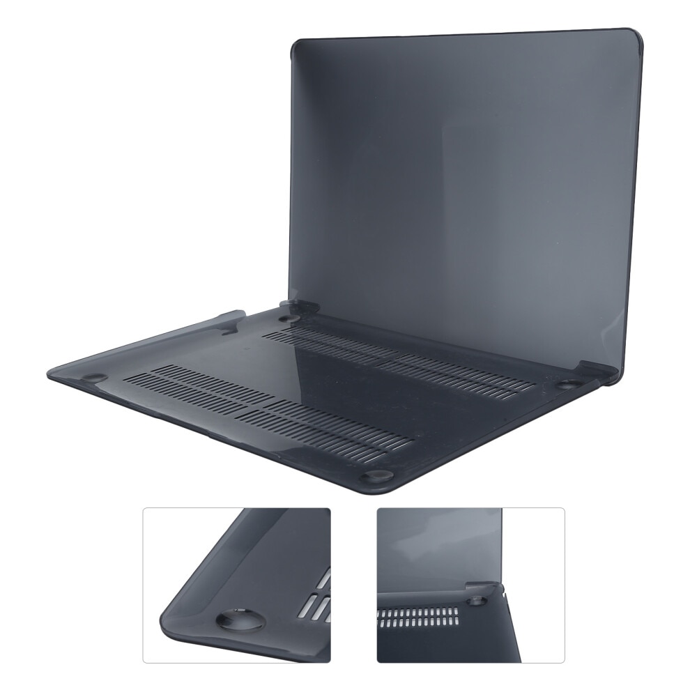Husa laptop 13 inch, rezistenta la socuri, impermeabila, cu picioare pliabile, negru