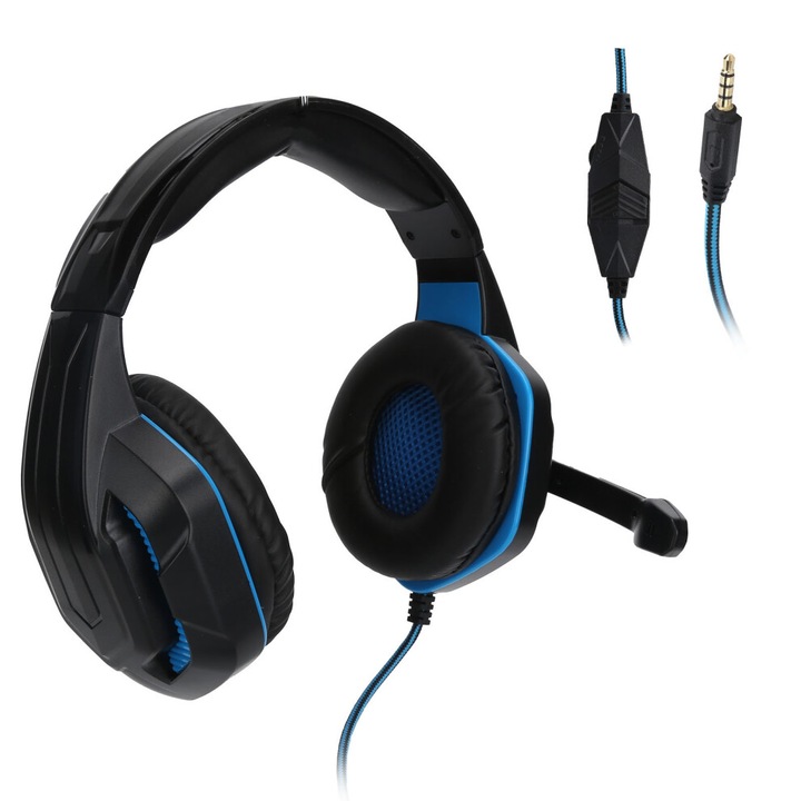 Gaming fejhallgató, RGB, 360 fokos hangzás, zajszigetelés, univerzális