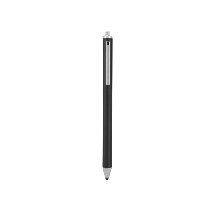 Stylus capacitiv universal mini, varf cauciuc, portabil, negru