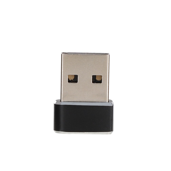 USB C-ről USB A-ra átalakító, konverter, alumínium, kompakt