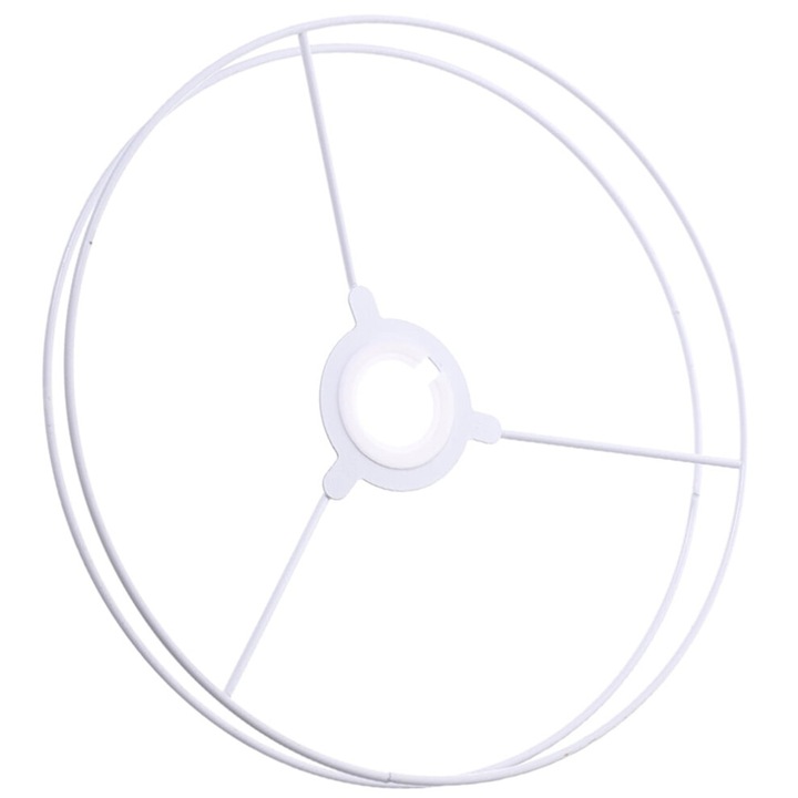 Suport abajur fier alb 35x35x1cm pentru DIY