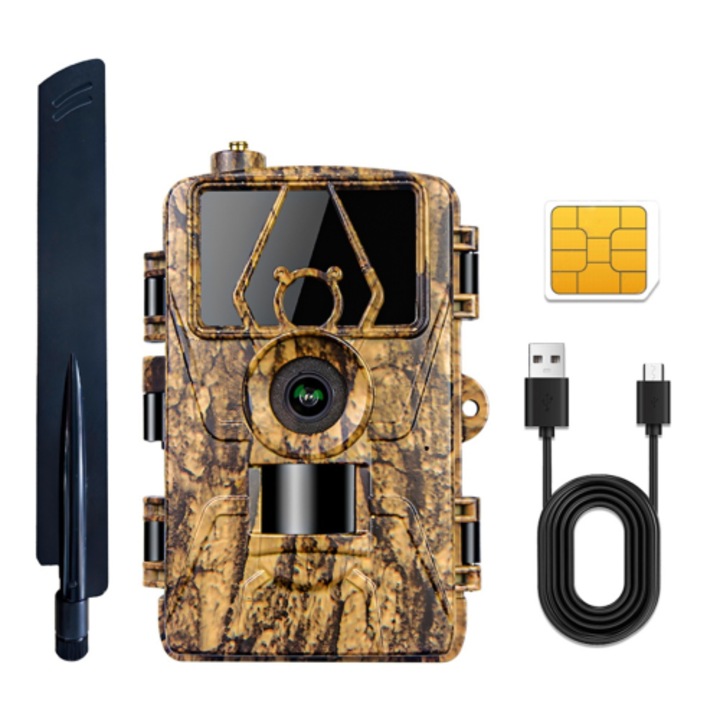 4G LTE камера за наблюдение, 8K, 60MP, нощно виждане, 120°